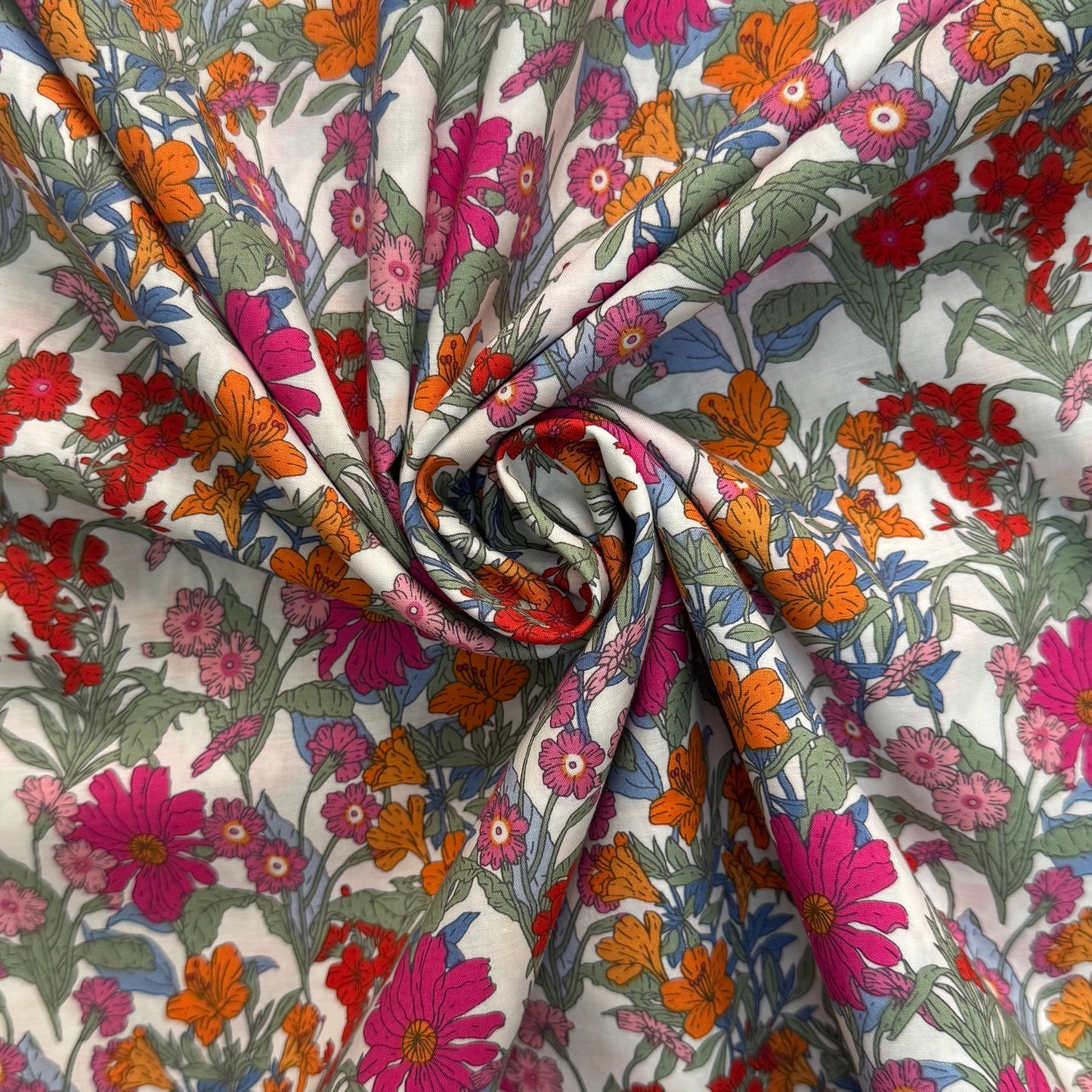 English Cotton Lawn Fabric 3m