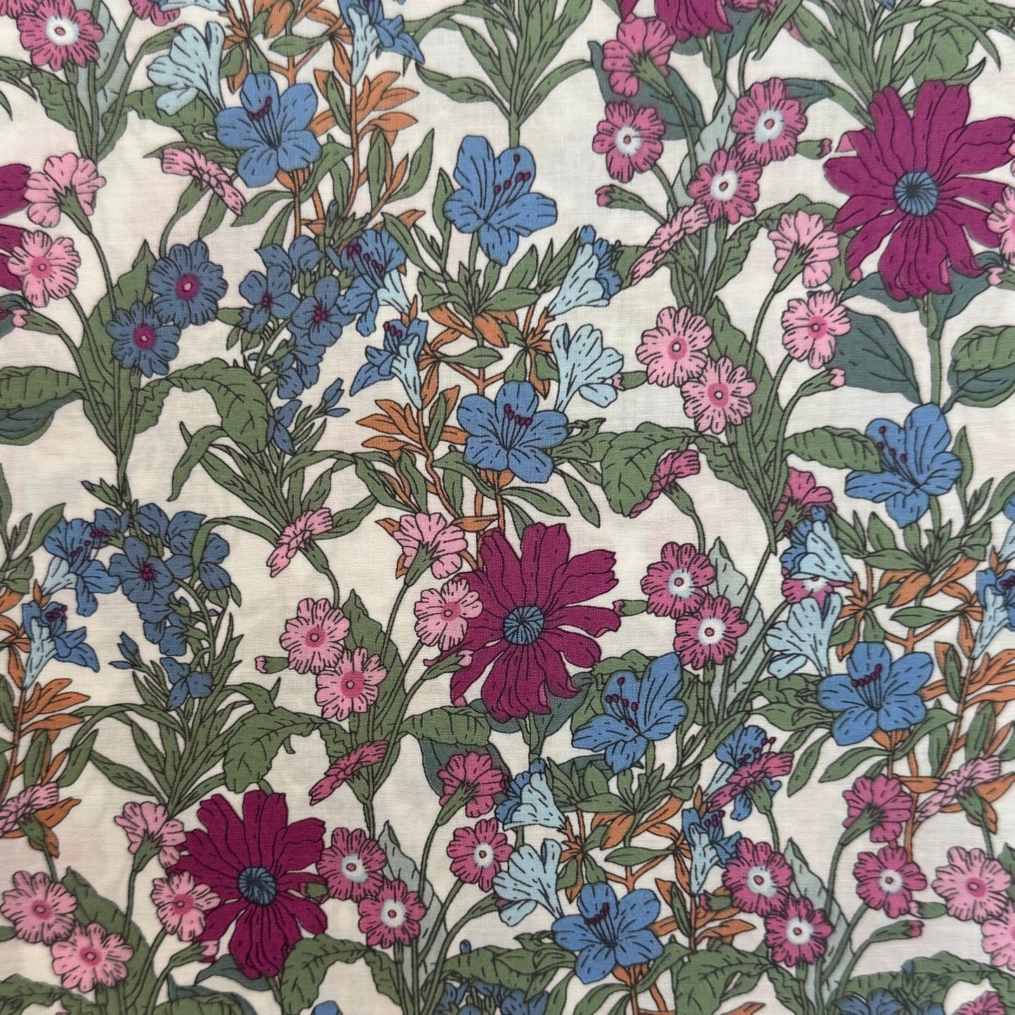 English Cotton Lawn Fabric 3m