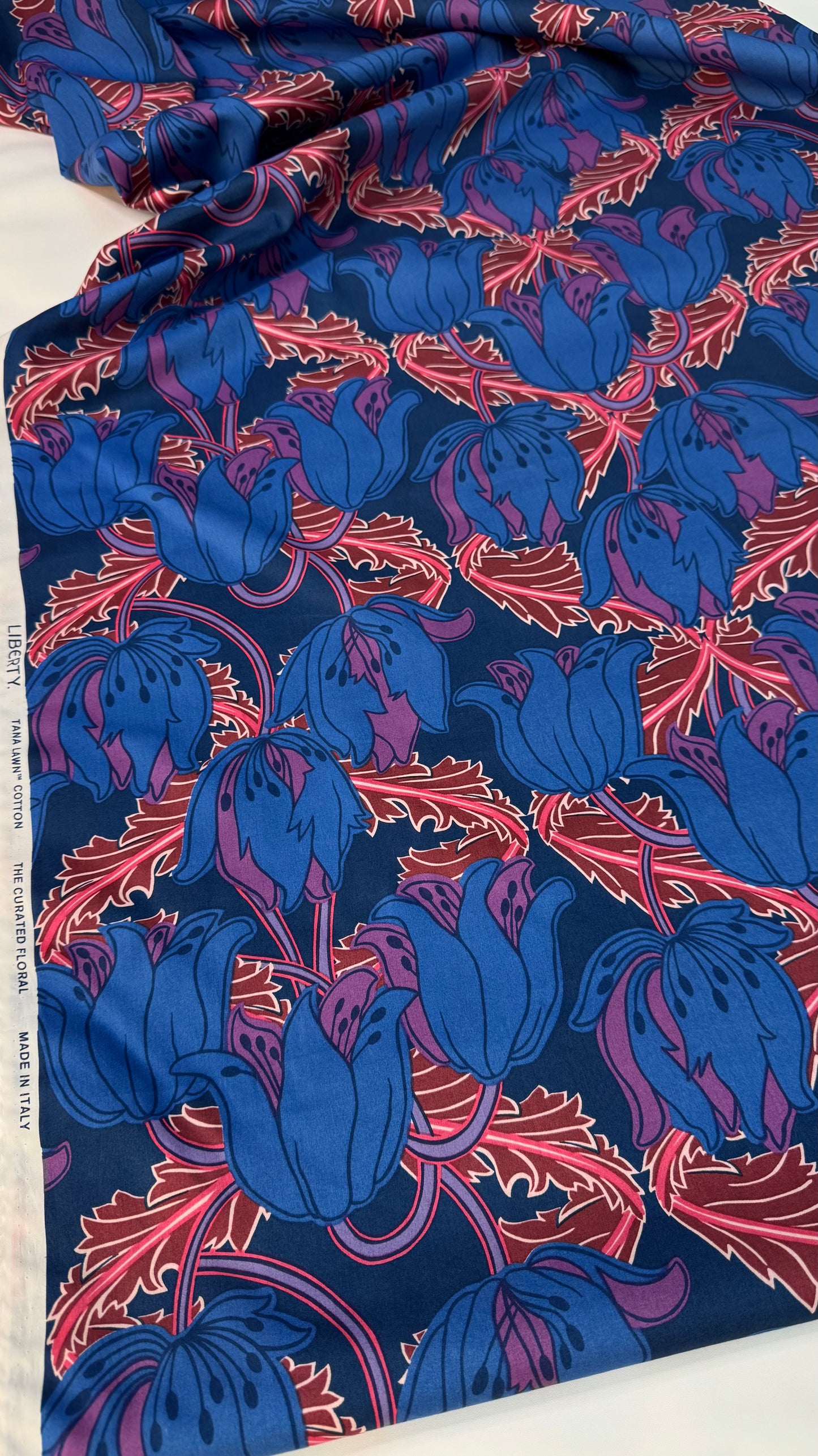 Liberty Fabric Evelyn Dawn Blue Cotton Tana Lawn® 3m