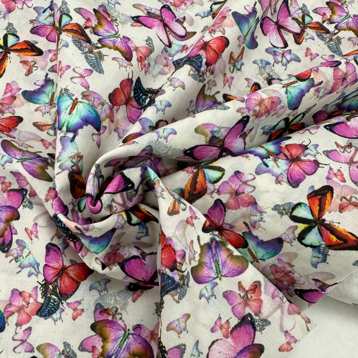 Pink Butterflies (Italian cotton Tana Lawn) 3m