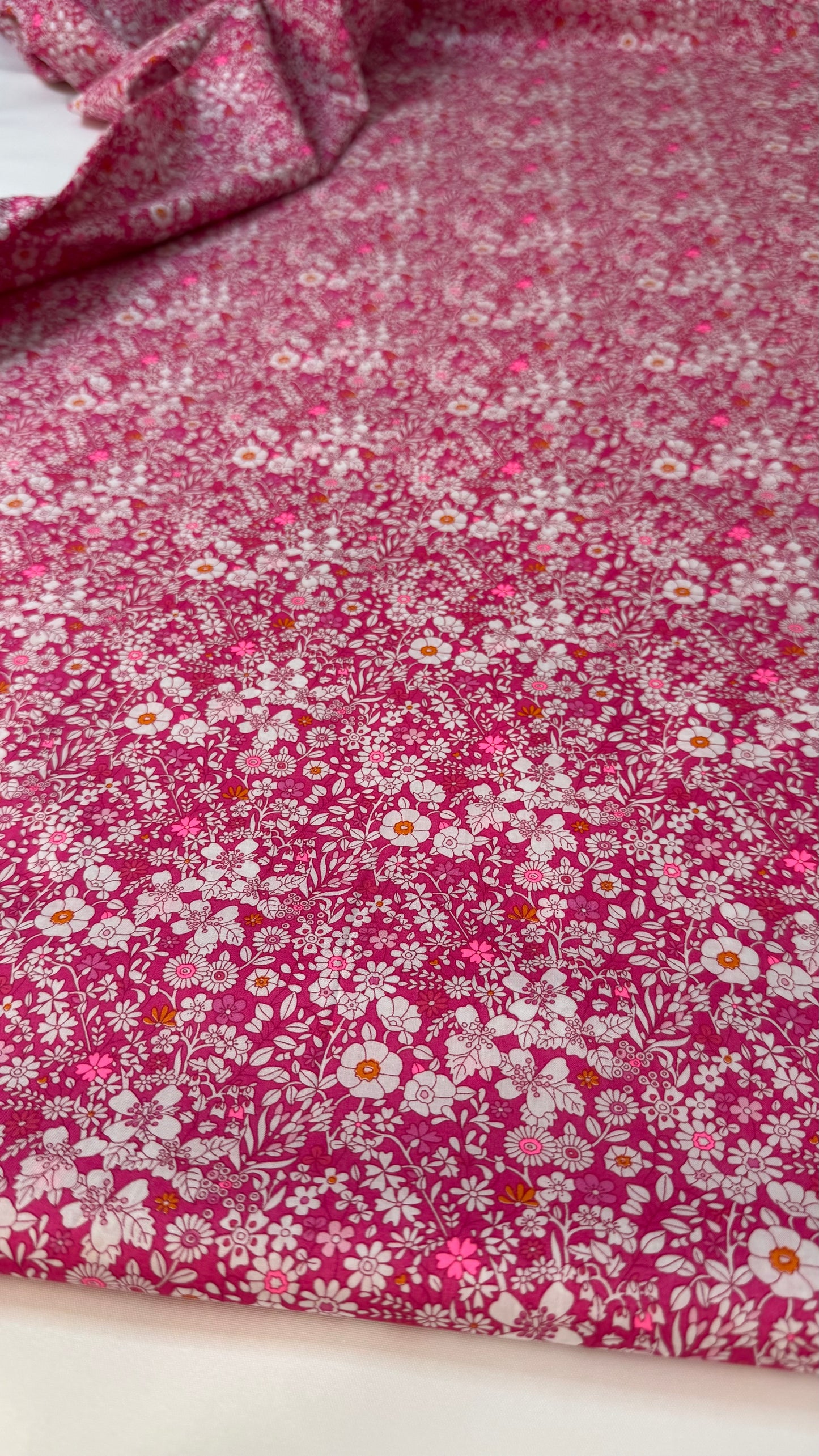 LIBERTY FABRICS pink June’s Meadow Tana Lawn™ Cotton