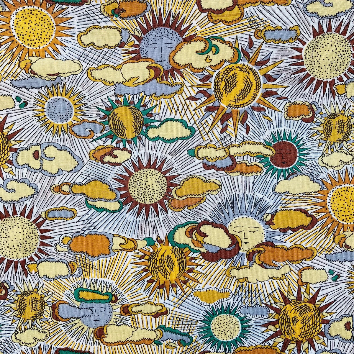 Liberty Fabric Daniel DJ yellow cotton Tana Lawn 3m