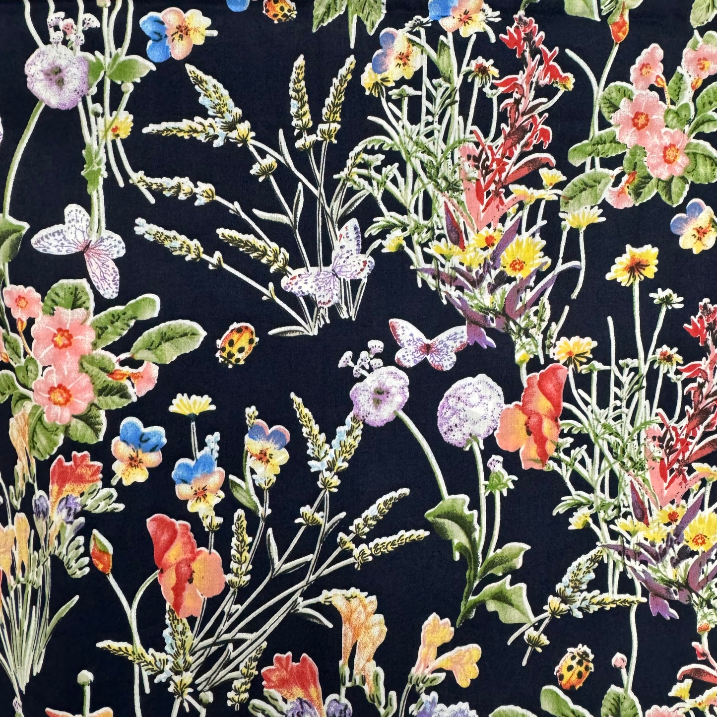 Heaven Black (English cotton Tana Lawn) 3m