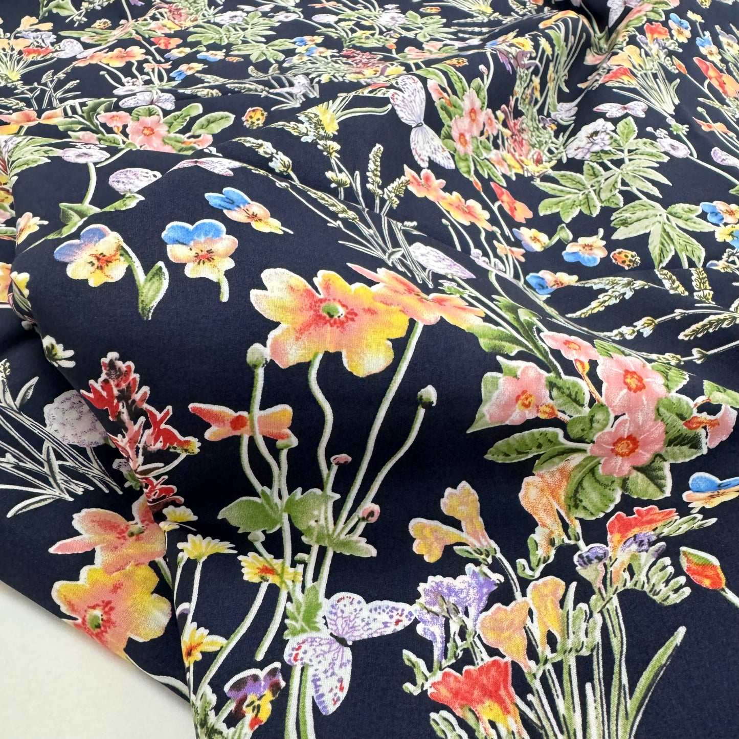 Heaven Black (English cotton Tana Lawn) 3m