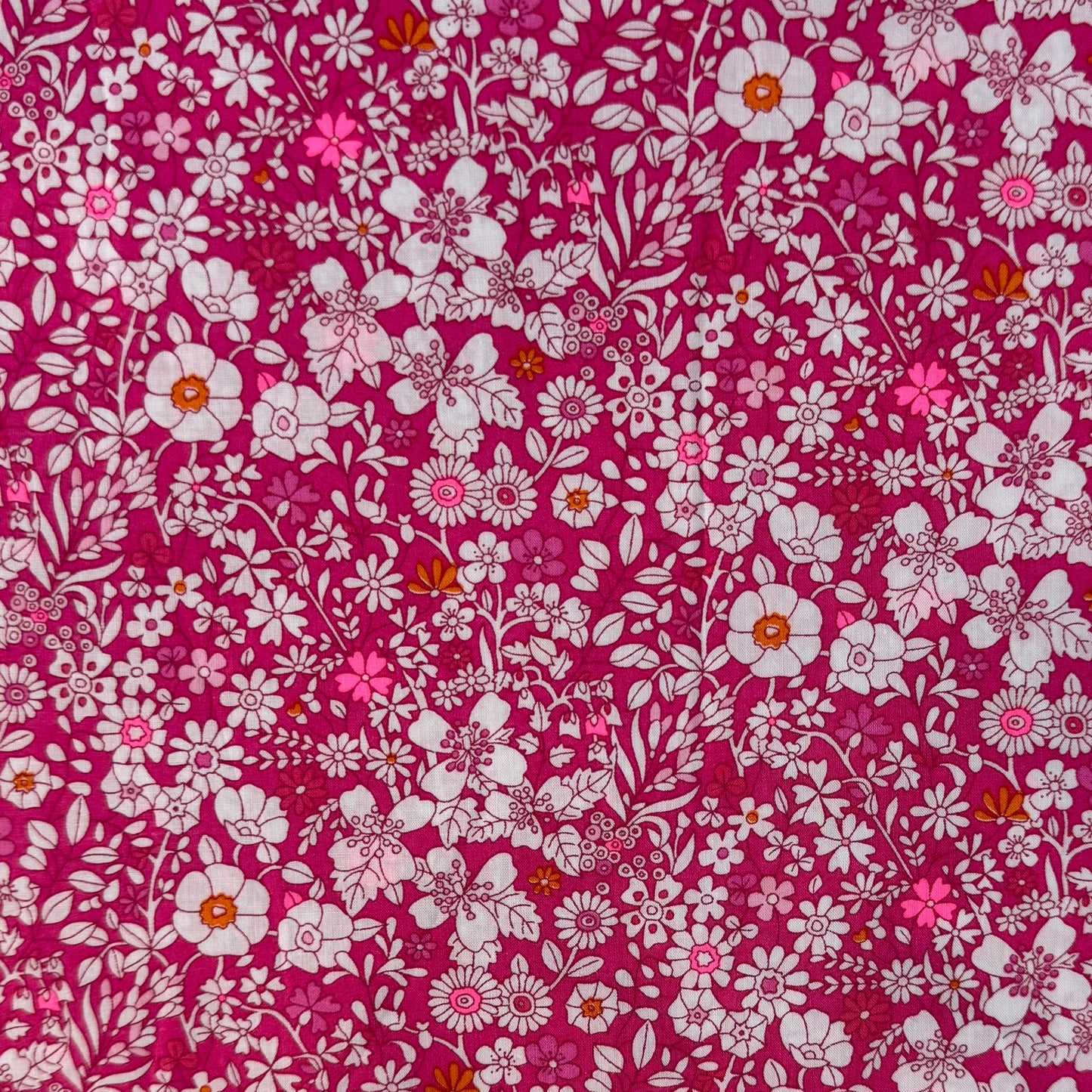 LIBERTY FABRICS pink June’s Meadow Tana Lawn™ Cotton