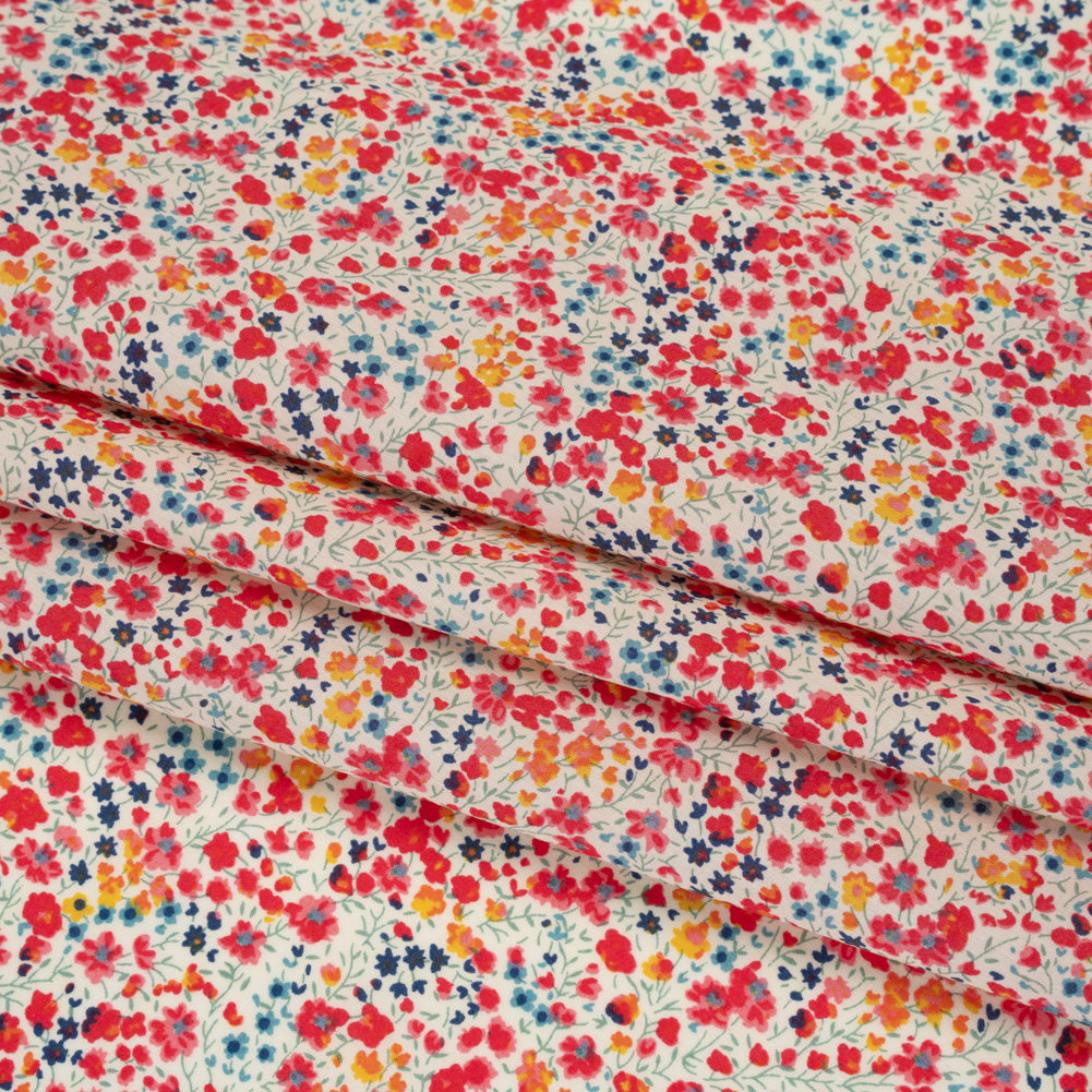 Liberty London Phoebe Red Little Flowers Cotton Tana Lawn® 3m