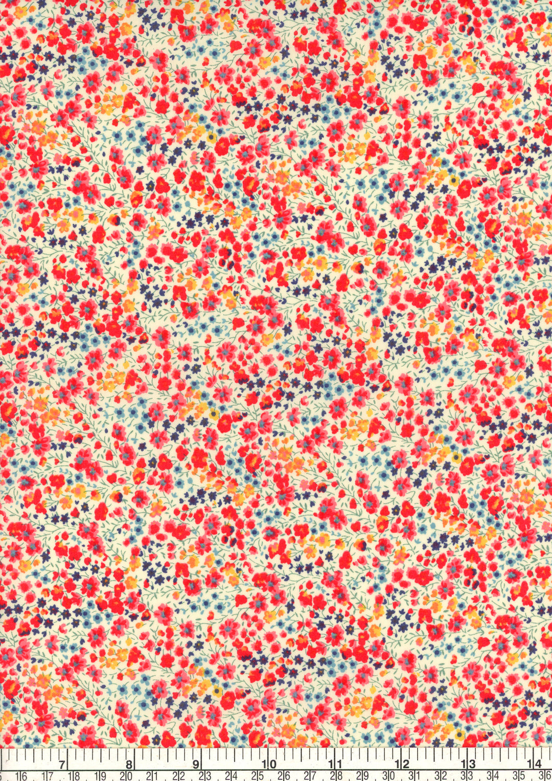 Liberty London Phoebe Red Little Flowers Cotton Tana Lawn® 3m