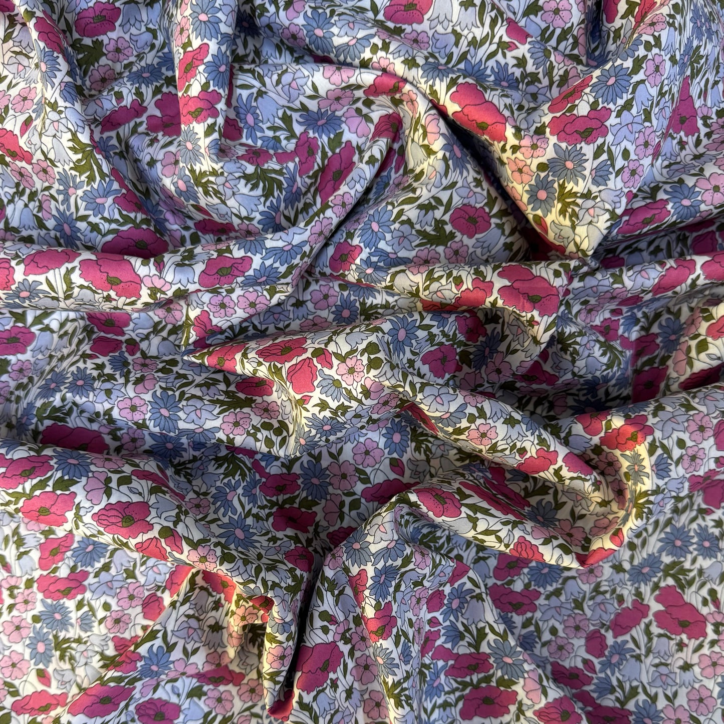 Liberty Fabric Poppy and Daisy Cotton Tana Lawn® 3m