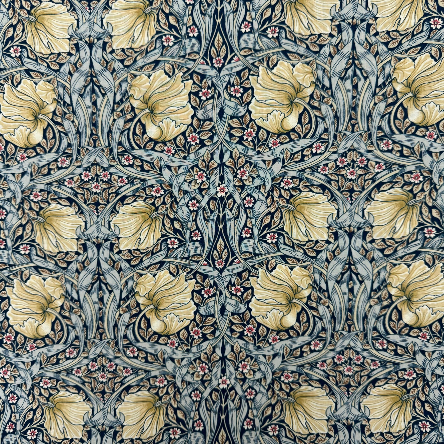 William Morris Pimpernel Blue (English cotton Tana Lawn) 3m