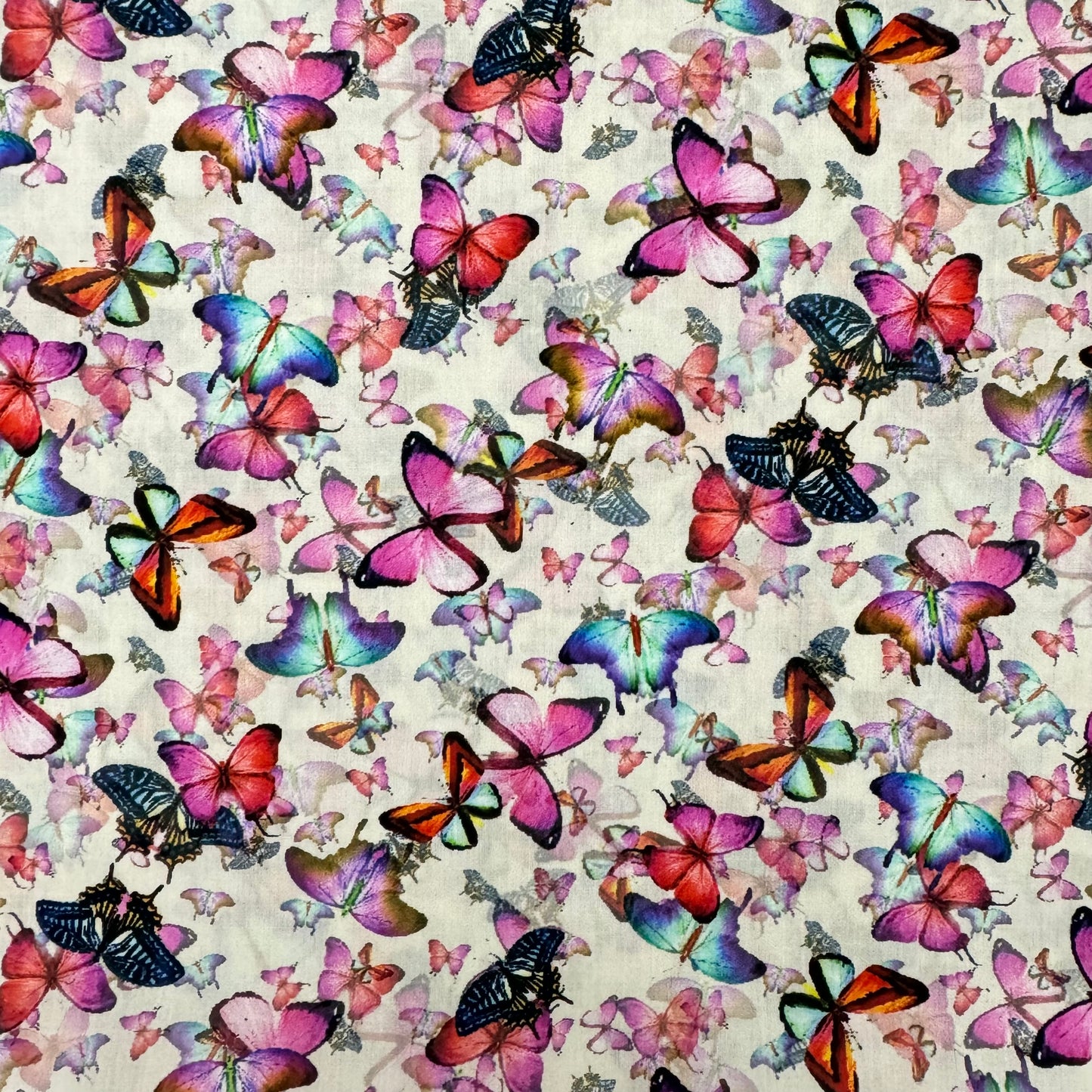 Pink Butterflies (Italian cotton Tana Lawn) 3m