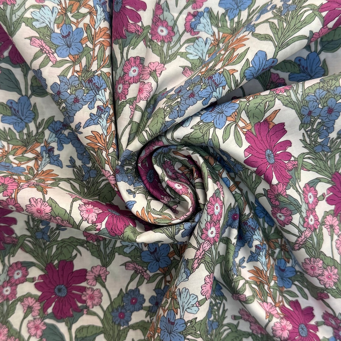 English Cotton Lawn Fabric 3m