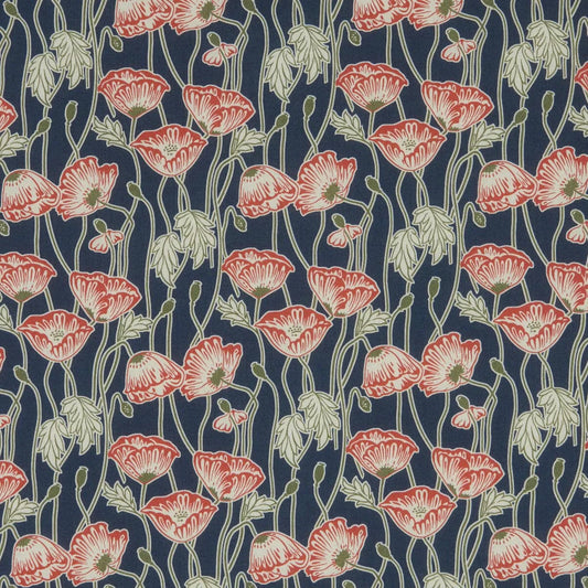 Liberty Fabrics Erito Poppy D Tana Lawn Cotton 3m