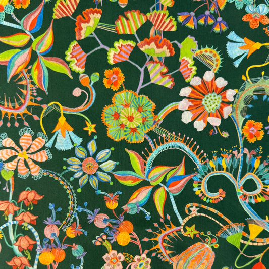 Liberty Fabric BEAUTIFULLY BIZ Green Cotton Tana Lawn® 3m