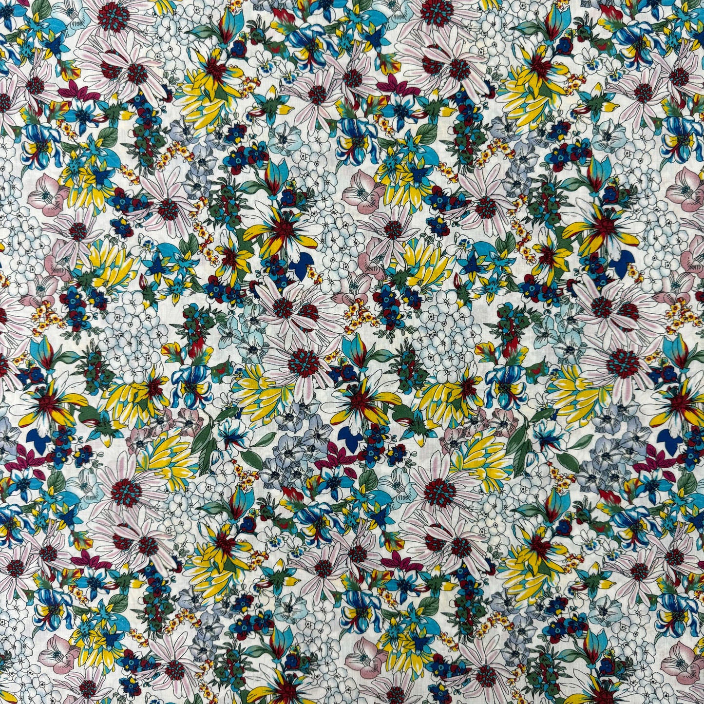 Summer Flowers (Italian cotton Tana Lawn) 3m