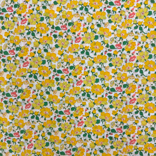 Liberty yellow flowers TANA LAWN™ COTTON 3m