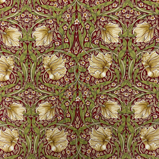 William Morris Pimpernel maroon (English cotton Tana Lawn) 3m