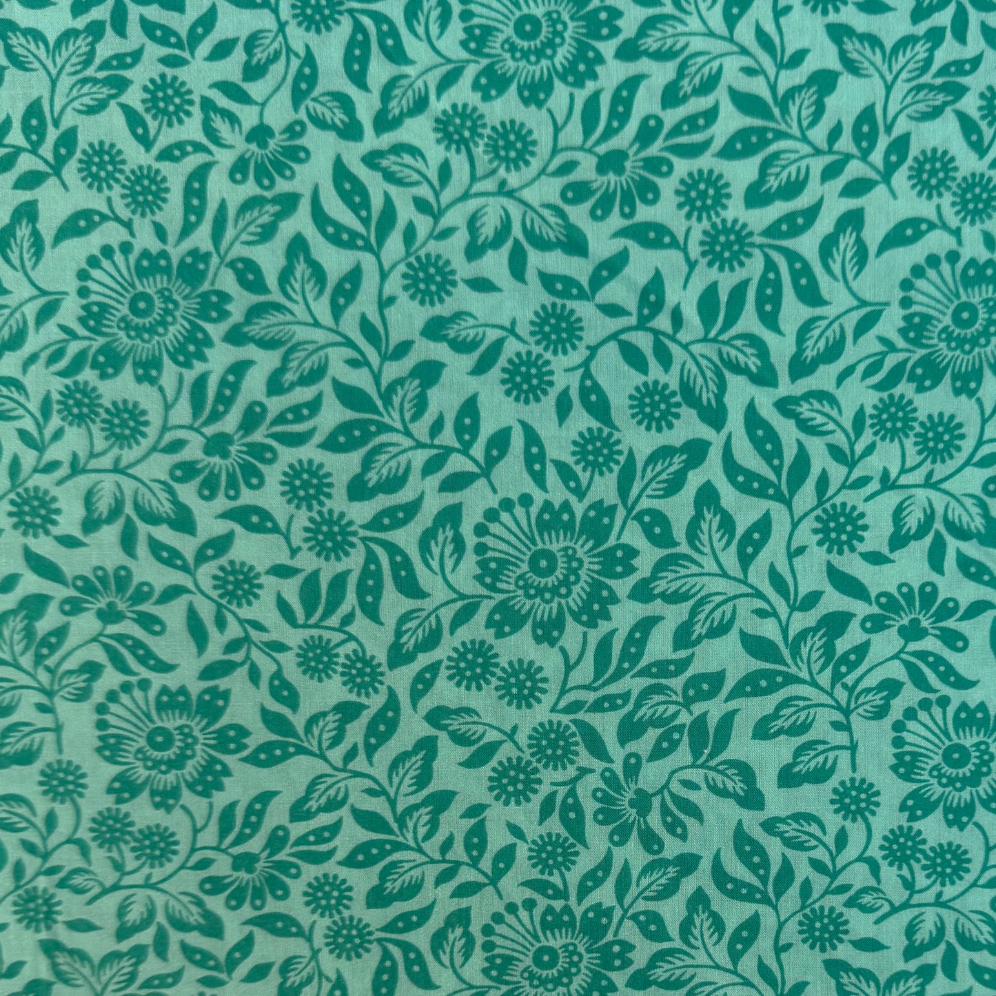 Liberty Fabric Mari woodcut green green Cotton Tana Lawn® 3m
