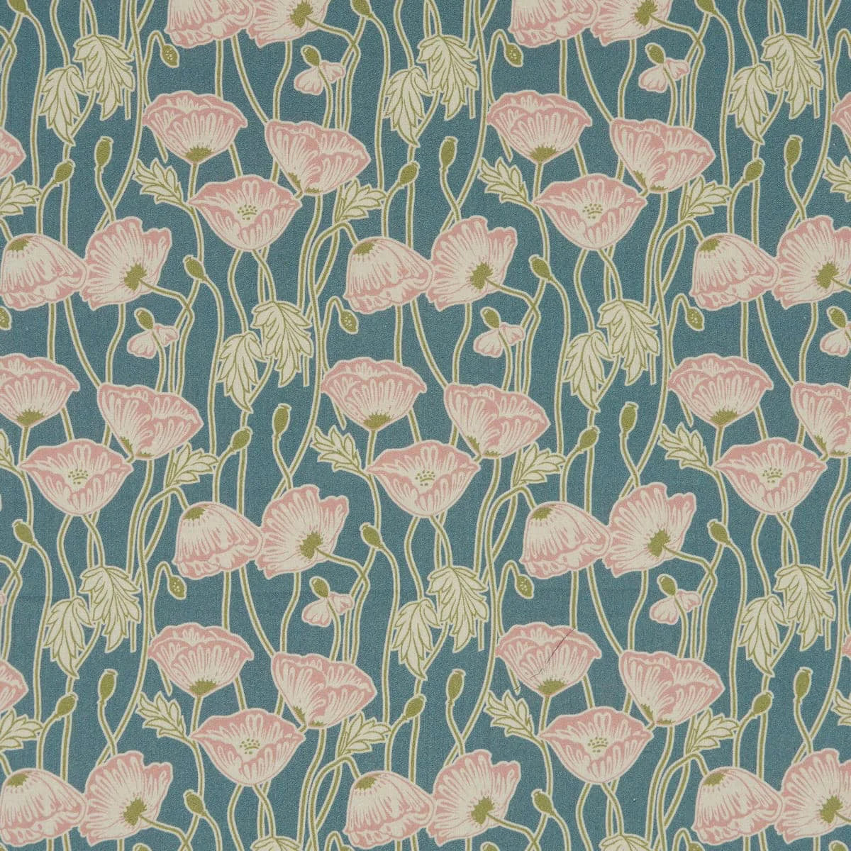 Liberty Fabrics Erito Poppy A Tana Lawn Cotton 3m