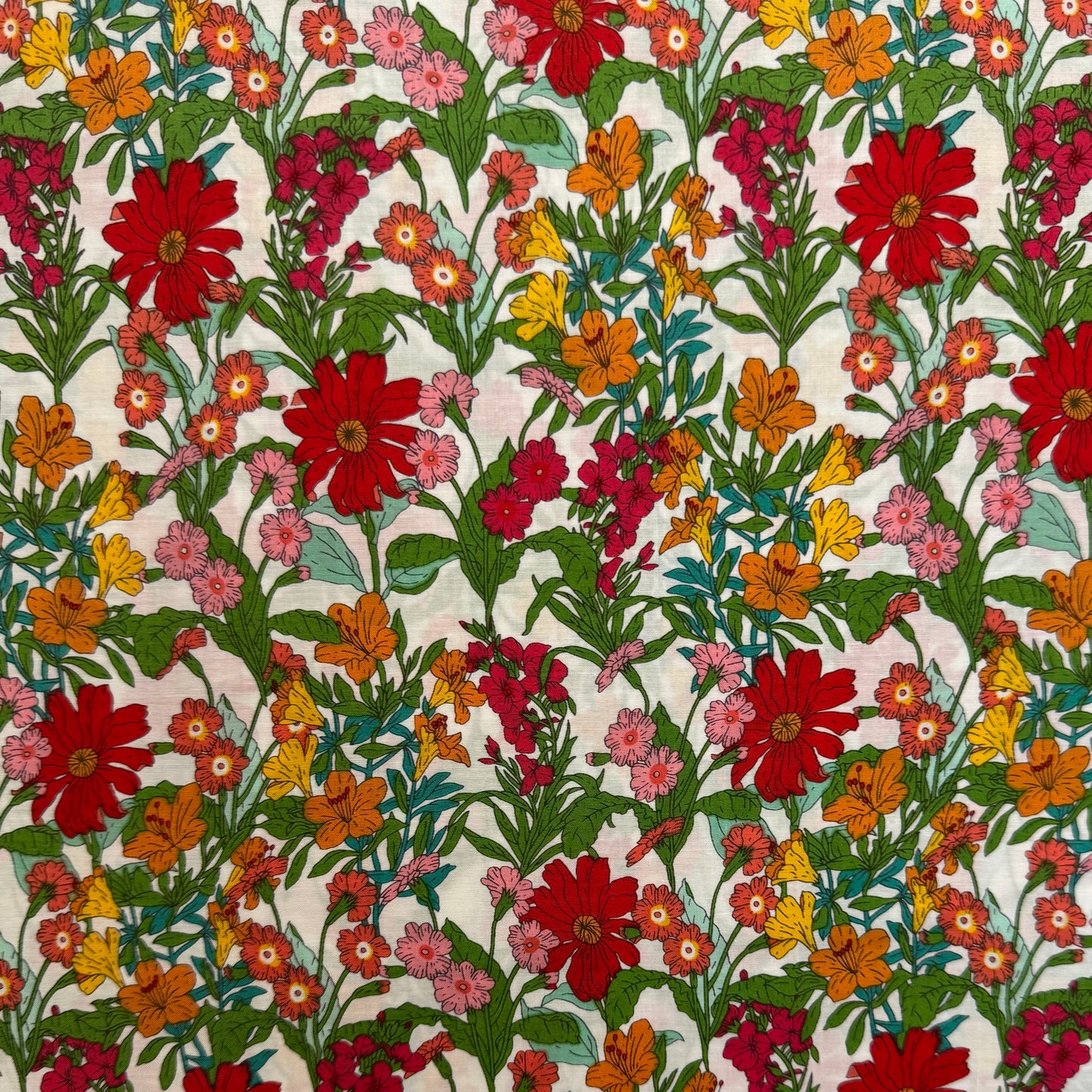 English Cotton Lawn Fabric 3m