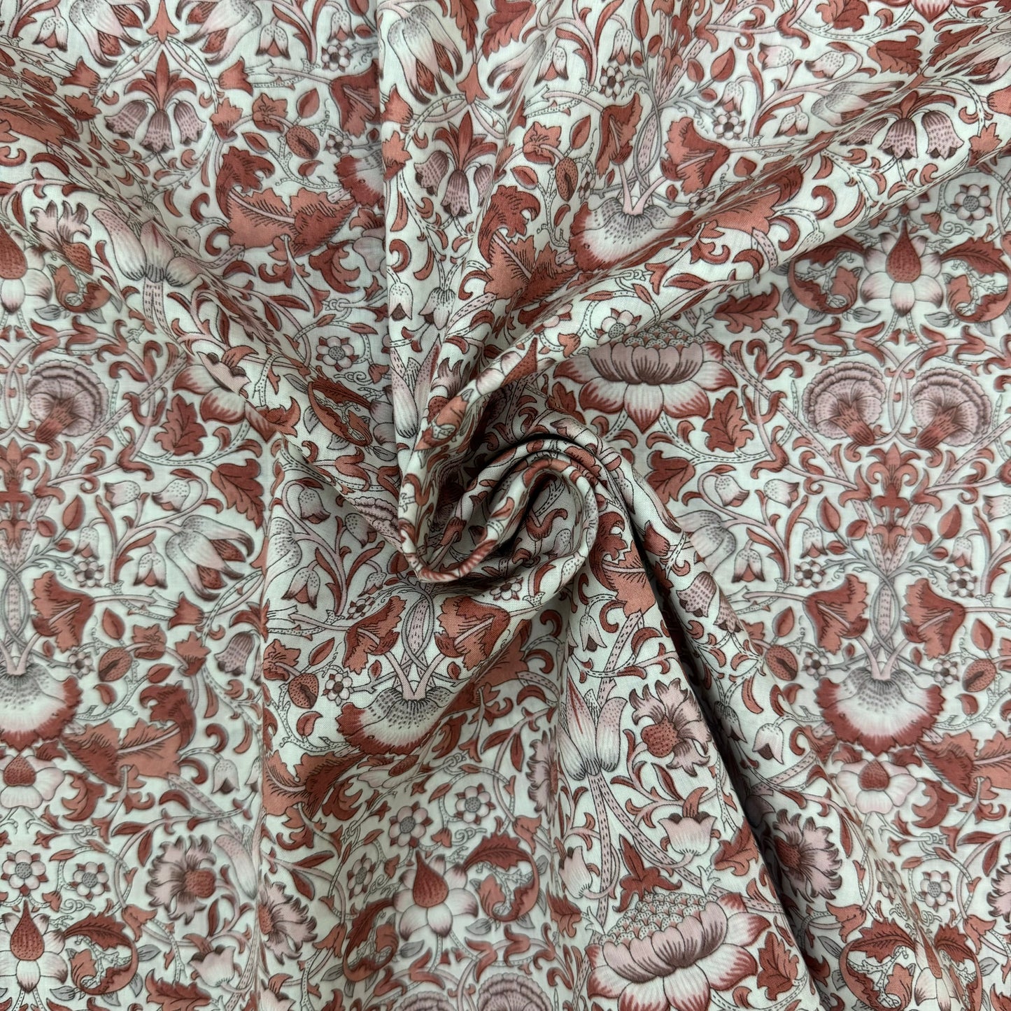 Liberty Fabrics Lodden Red Tana Lawn Cotton 3m