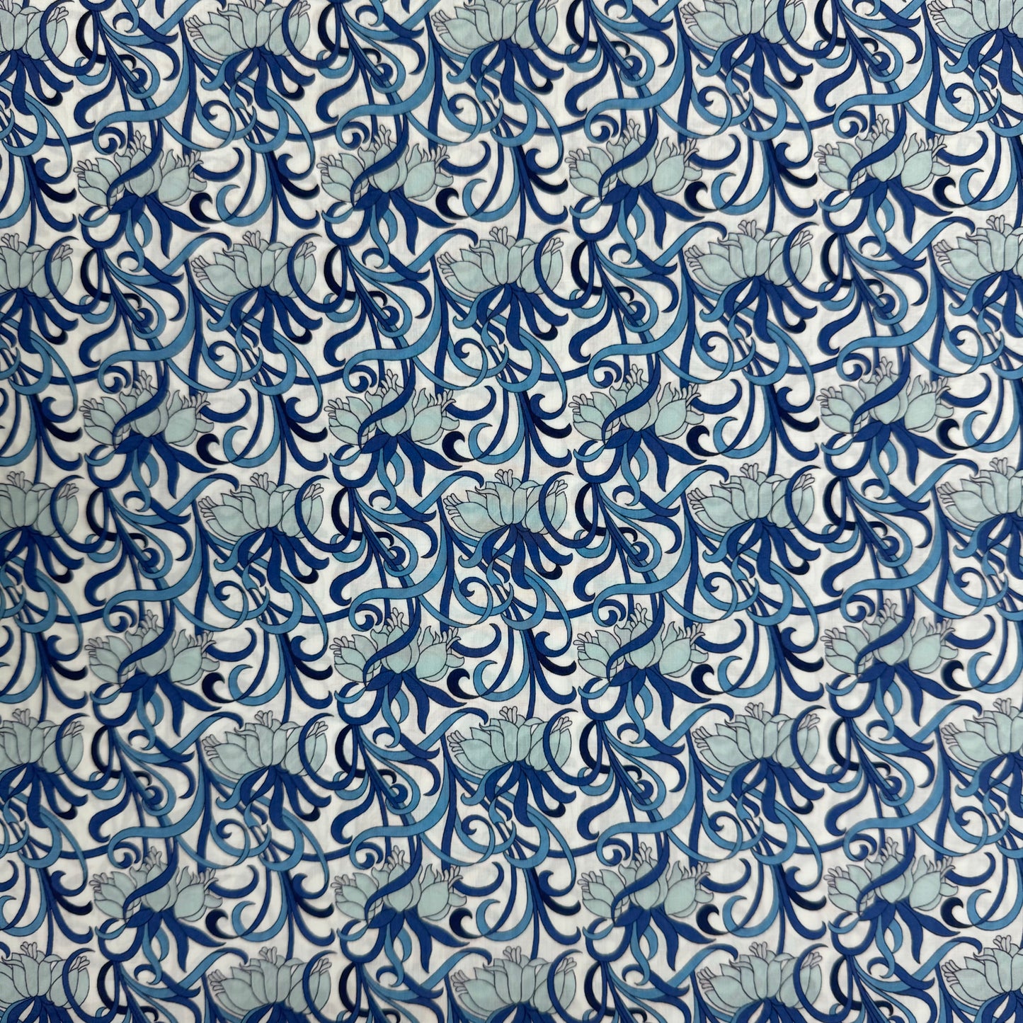 Liberty Fabric Ylang Blue Tana Lawn™ Cotton 3m