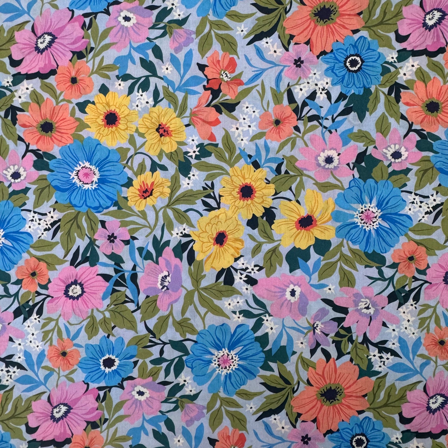 Sun Flowers (Italian cotton Tana Lawn) 3m