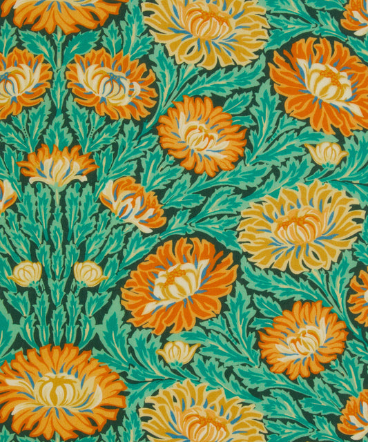 Liberty Fabrics Cynthia Nouveau green Tana Lawn Cotton