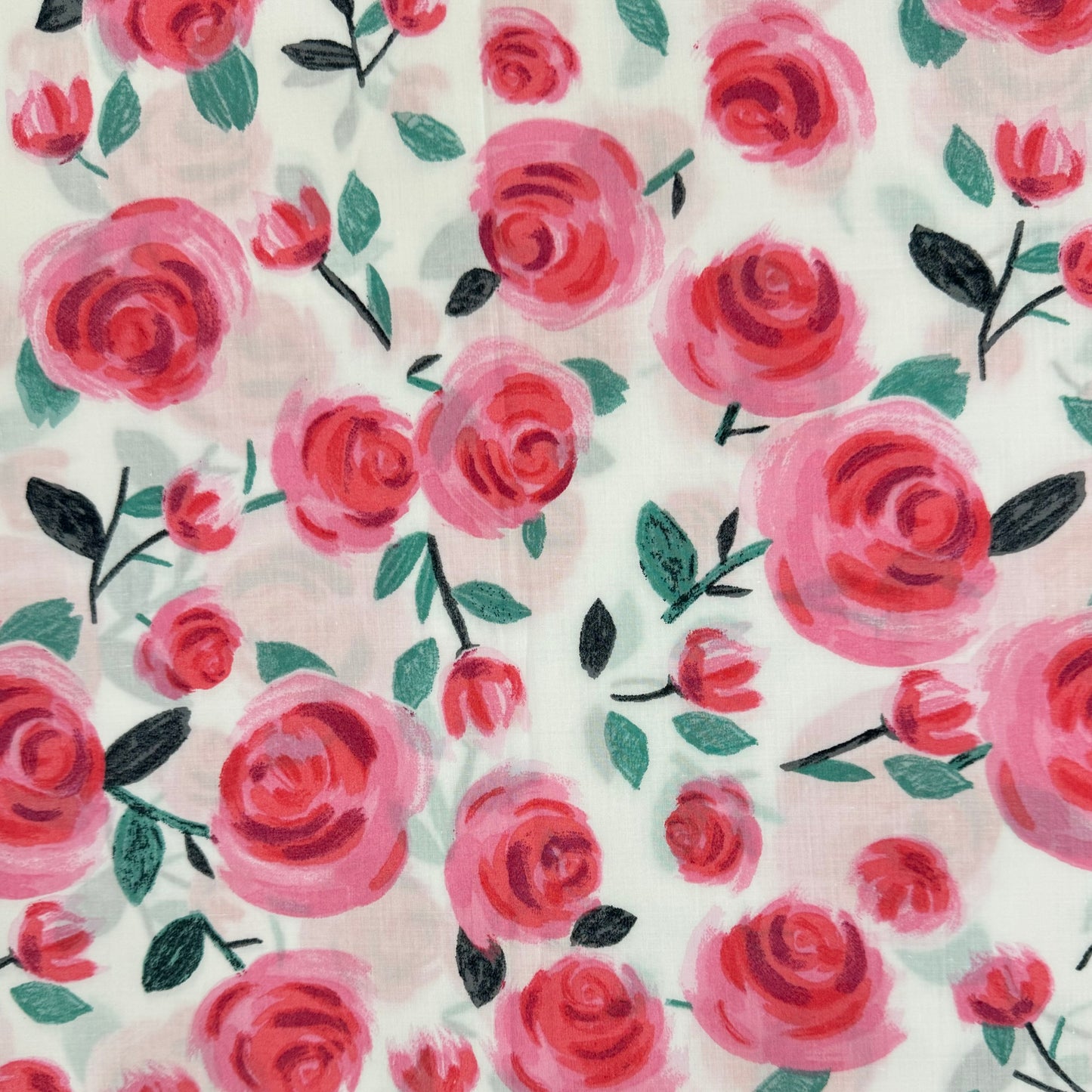 Pink Roses (English cotton Tana Lawn) 3m