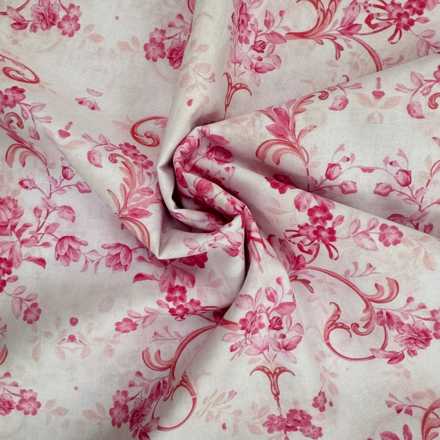 Vintage pink floral (Classico Arancia cotton) 3m