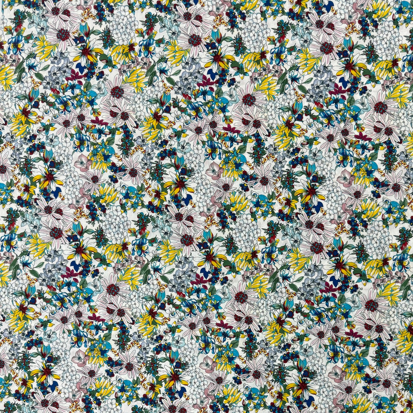 Summer Flowers (Italian cotton Tana Lawn) 3m