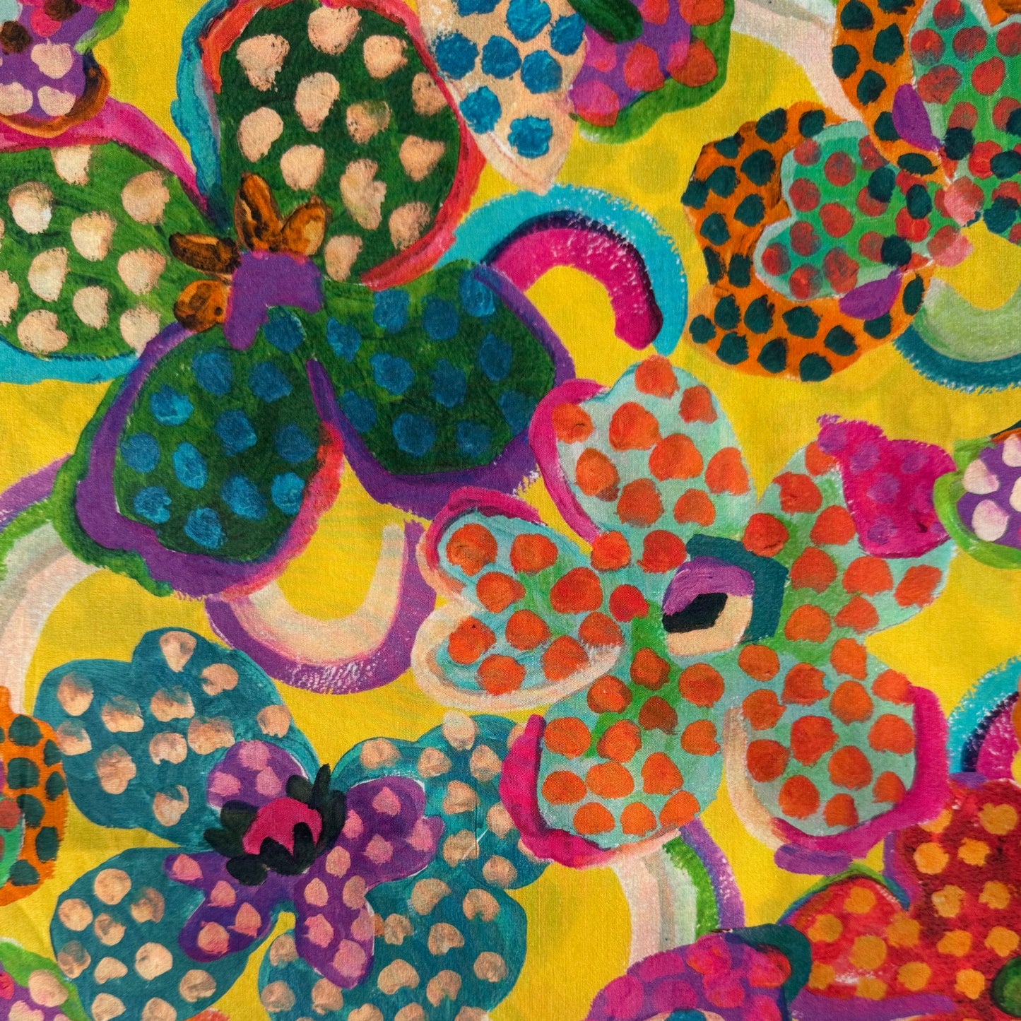 Liberty Fabric IJ FAUVISM FLORAL yellow Cotton Tana Lawn® 3m