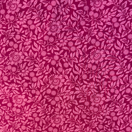 Liberty Fabric Mari Woodcut pinkCotton Tana Lawn® 3m