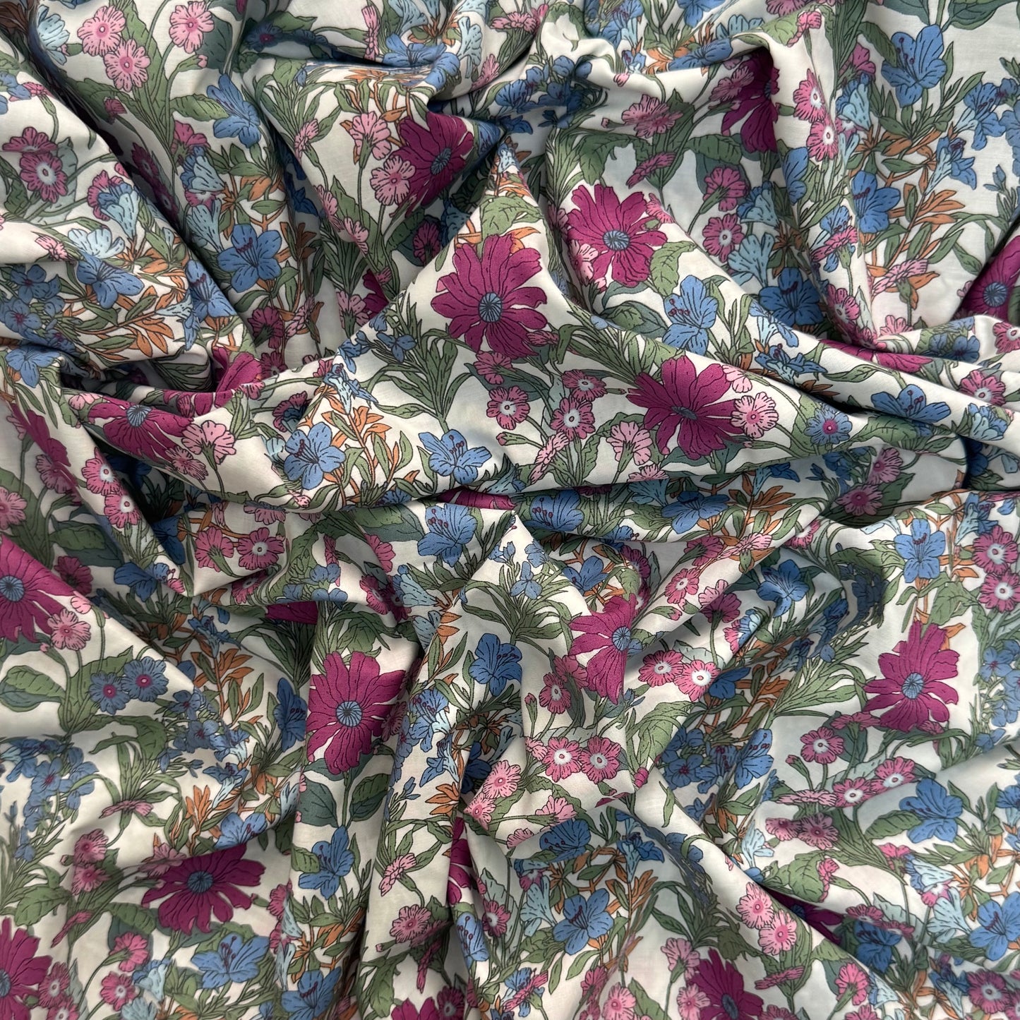 English Cotton Lawn Fabric 3m