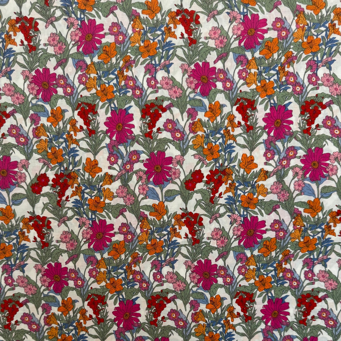 English Cotton Lawn Fabric 3m