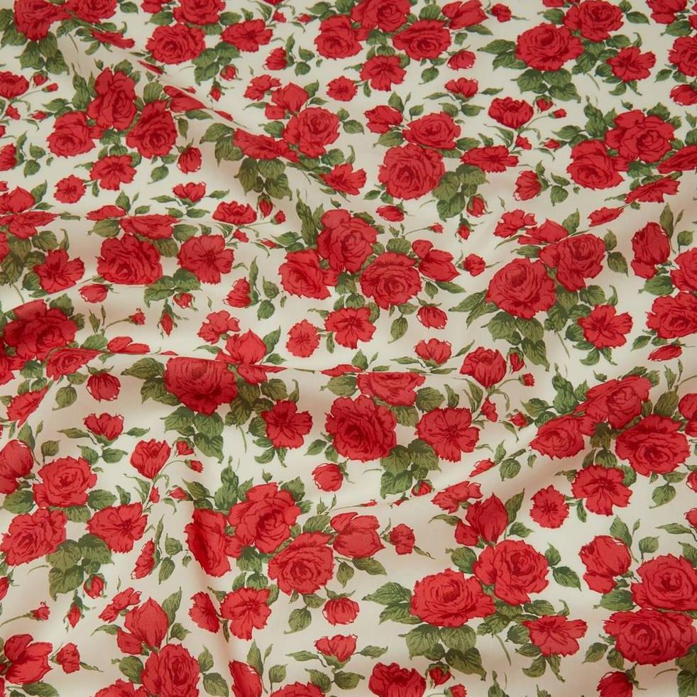 LIBERTY FABRICS Carline Rose Red Tana Lawn™ Cotton (3m)
