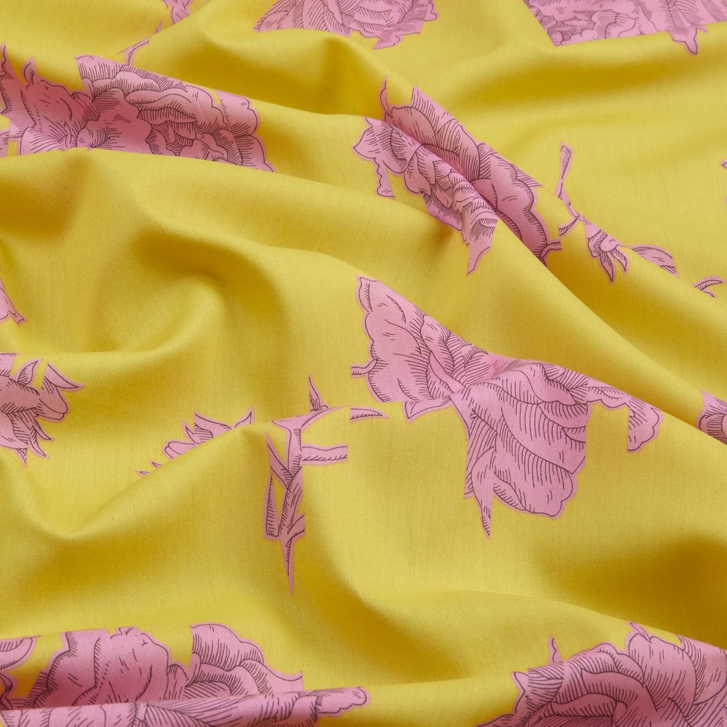 Liberty Fabrics: Shattered Story A (Yellow) Tana Lawn®