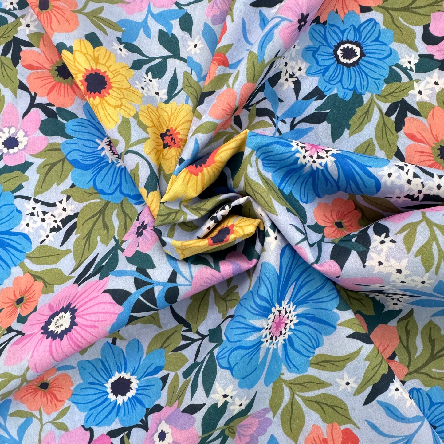 Sun Flowers (Italian cotton Tana Lawn) 3m