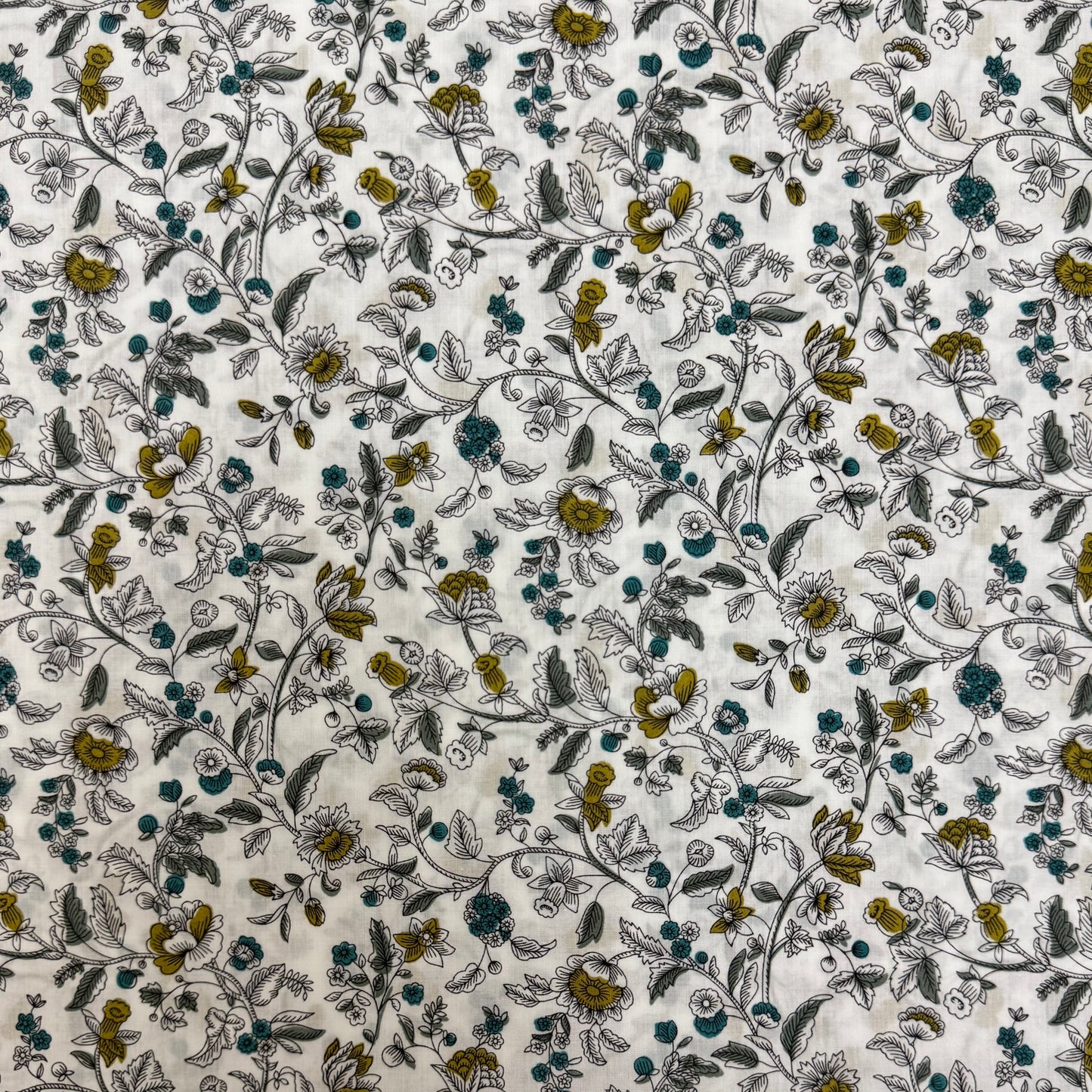 Liberty Fabrics Ornate Trail Piccadilly Cotton Tansn lawn 3m