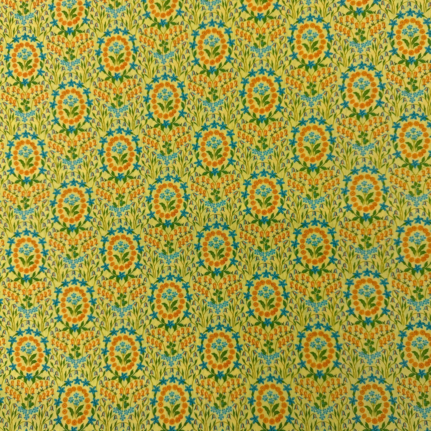 Liberty Fabric yellow floral Tana Lawn™ Cotton 3m