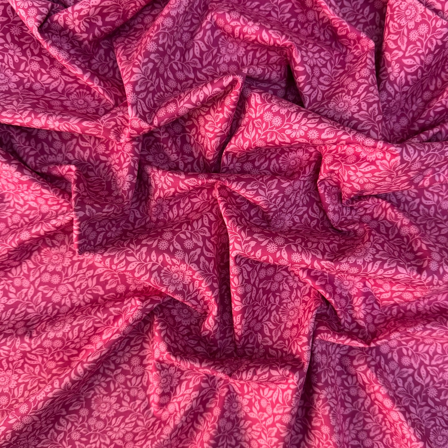 Liberty Fabric Mari Woodcut pinkCotton Tana Lawn® 3m