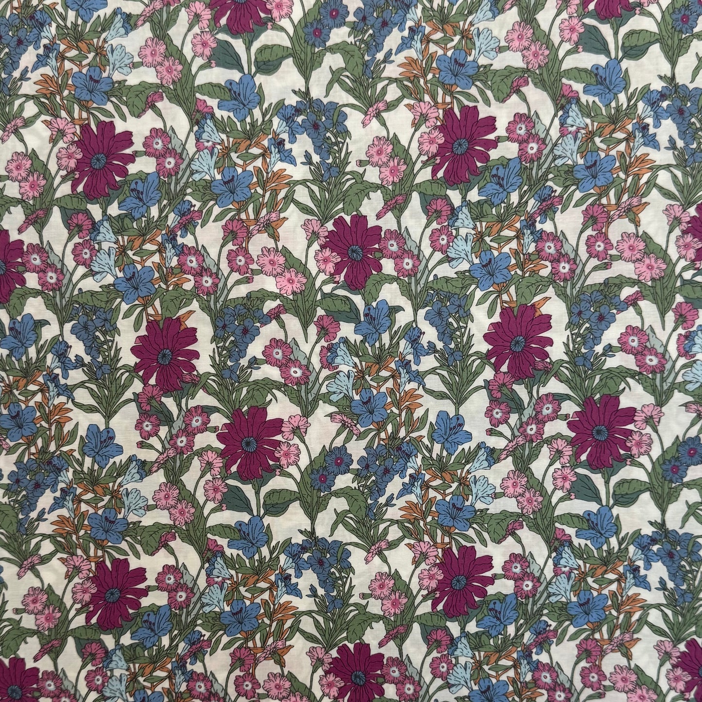 English Cotton Lawn Fabric 3m