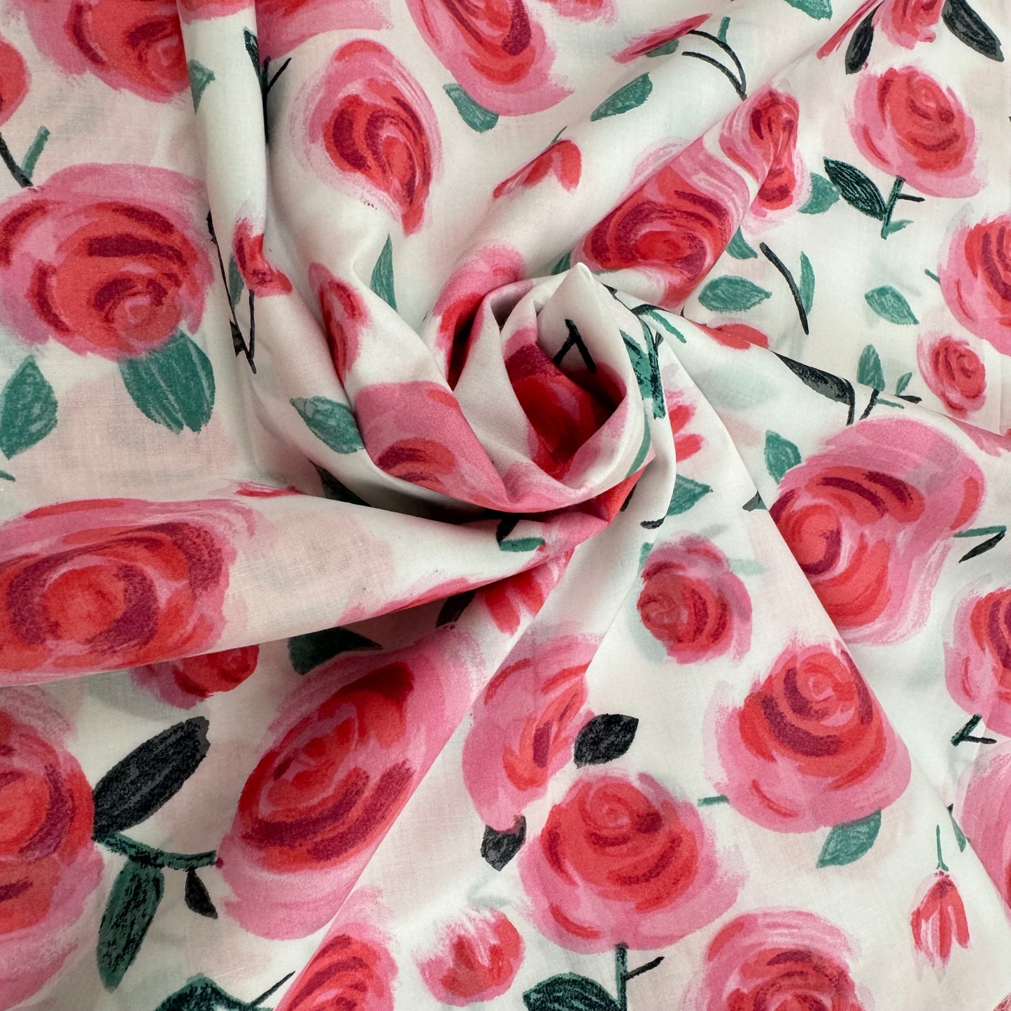 Pink Roses (English cotton Tana Lawn) 3m