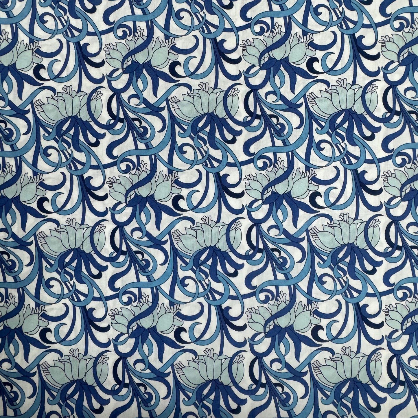 Liberty Fabric Ylang Blue Tana Lawn™ Cotton 3m