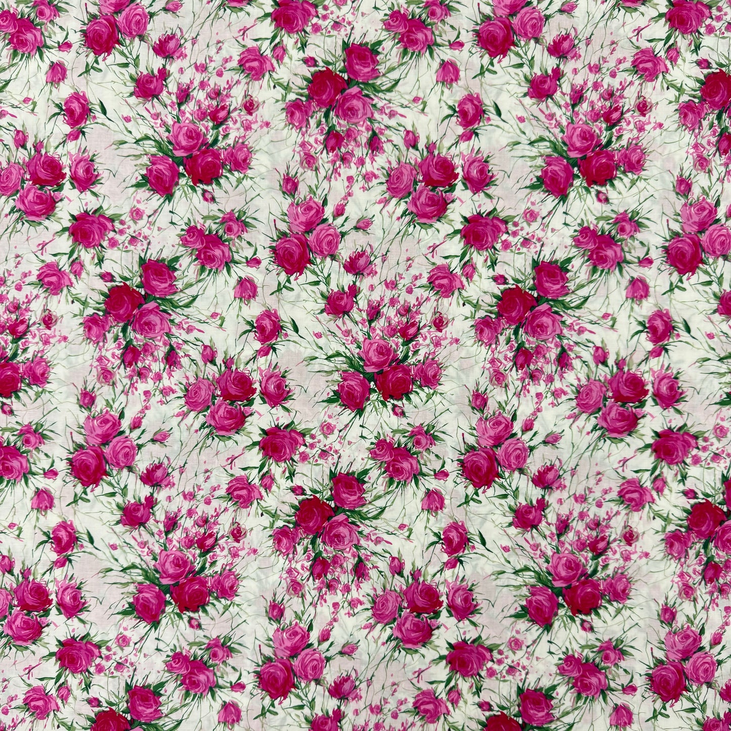 Pink Roses(English cotton Tana Lawn) 3m