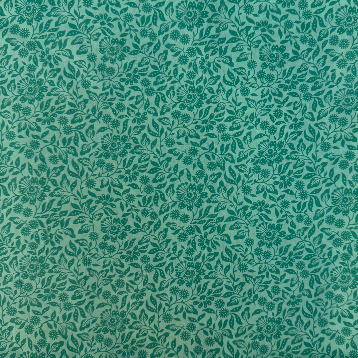 Liberty Fabric Mari woodcut green green Cotton Tana Lawn® 3m