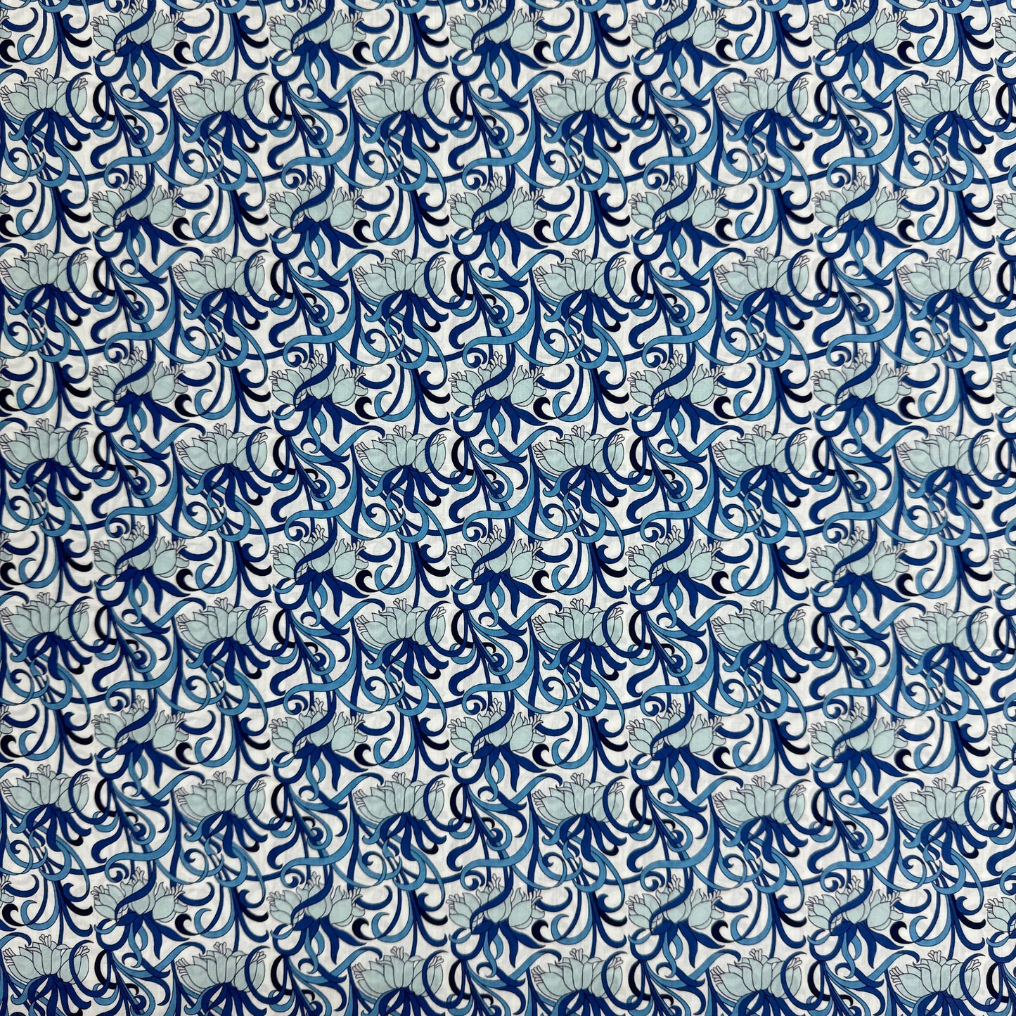 Liberty Fabric Ylang Blue Tana Lawn™ Cotton 3m