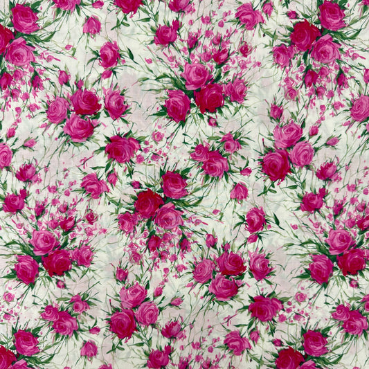 Pink Roses(English cotton Tana Lawn) 3m