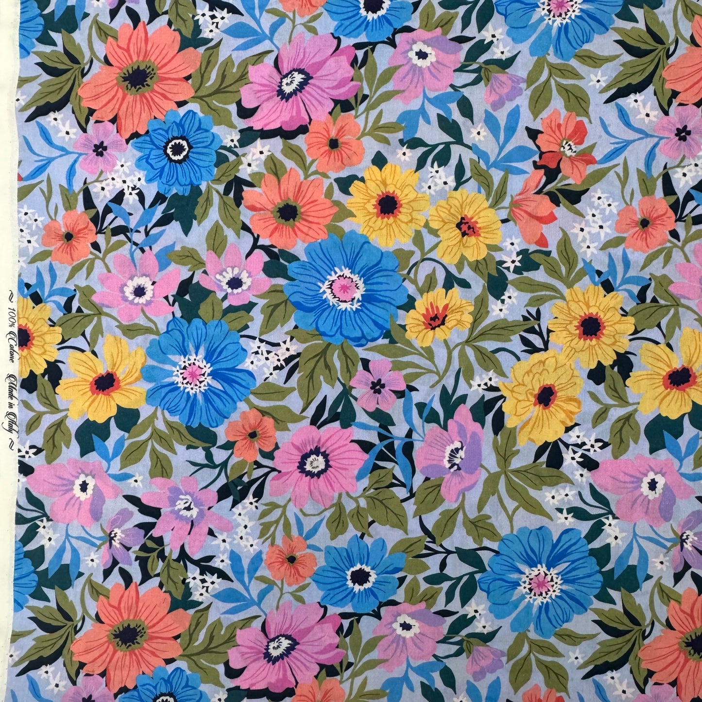 Sun Flowers (Italian cotton Tana Lawn) 3m