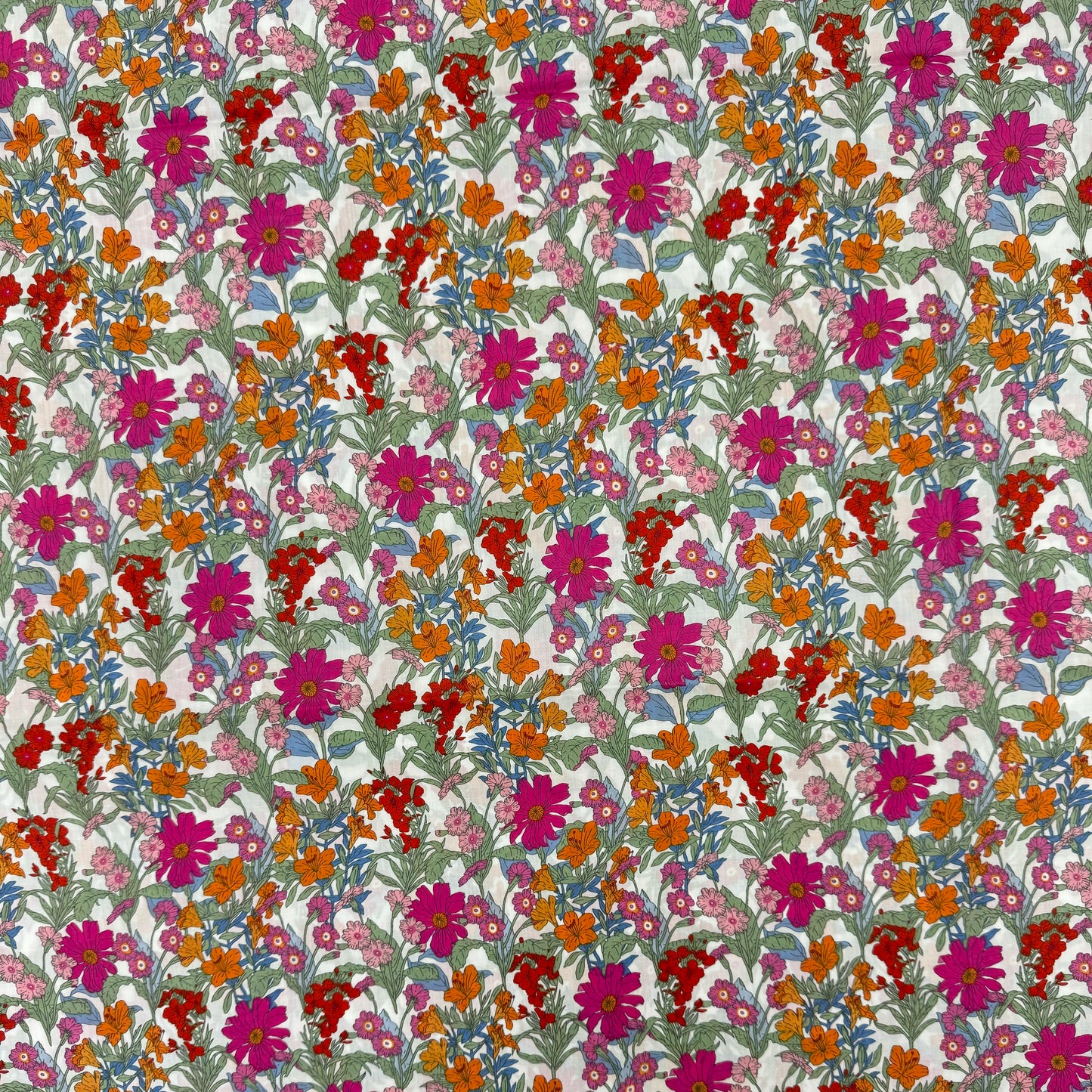 Flower Garden Pink (English cotton Tana Lawn) 3m