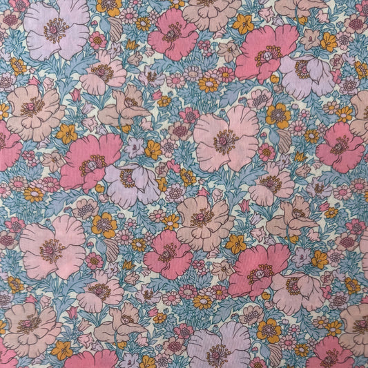 Liberty Fabric Meadow Song pink Cotton Tana Lawn® 3m